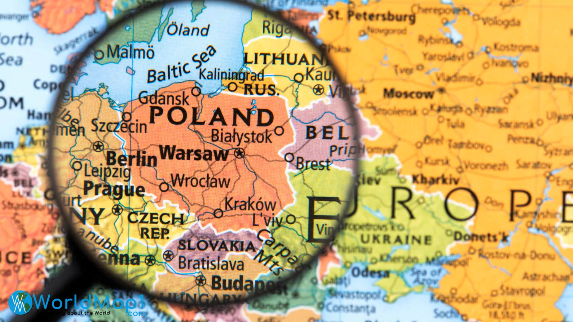 Polen Nachbarkarte
